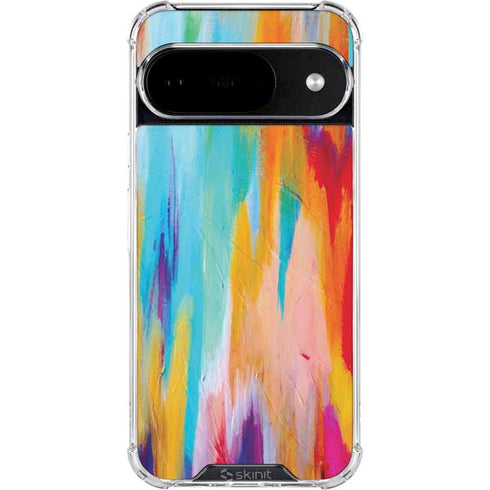 Multicolor Brush Stroke by Etta Vee Google Pixel 10 Clear Case